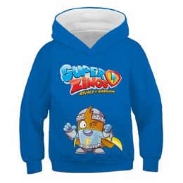 3D Printing Super Zings Kids Hoodie Unisex Superzings Sweatshirts Boys Casual Anime Games Streetwear Tops Boys Girls New