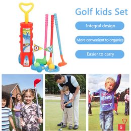 Children Golf Club Ball Green Hole Cup Group Lightweight Golf Exercise Game with Wheels Early Educational for Kids Holiday Gifts