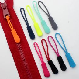 10 PCS Colour Zipper Pull Puller End Fit Rope Tag Clothing Zip Fixer Broken Buckle Zip Cord Tab Clothes Suitcase Backpacks Etc...