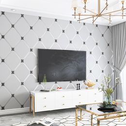Deerskin velvet wallpaper Nordic geometric patterns lines modern minimalist vertical stripes living room TV background wallpaper