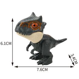 Finger Dinosaur Tricky Tyrannosaurus Model Biting Hand Fidget Mosasaurus Jurassic Dino Toy for Children Dino Movable Joints