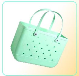 2022Bogg Bag Silicone Beach Custom Tote Fashion Eva Plastic Beach Bags Women Summer8021448