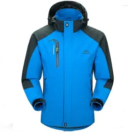 Men's Jackets Jacket Men Windproof Hooded Breathable Mens Fleece And Coats Windbreaker Coat Plus Size 4XL 5XL Jaqueta Masculina