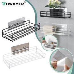 Kitchen Storage Punch-free Bathroom Shelf Iron Punch Corner Frame Shower Wrought Shampoo Accessories