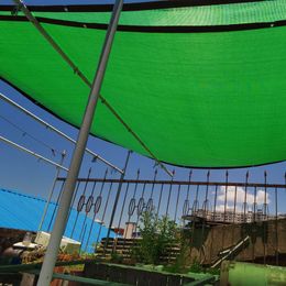 6 12Pin Sunshade Net 70~90% Shading Rate Garden Building Shelter Cover Balcony Privacy Fence Net Greenhouse Plants Shade Sail
