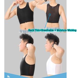 Women Men Chest Flat Vest Transgender Binders Upgrade And Strengthen Elastic Chest Binder Bra Pullover Tank Top