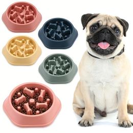 Dog Slow Feeder Bowl Anti-choking Food Bowl for Dogs Slow Eating Dog Feeders Healthy Diet Pet Bowl Feeding Supplies