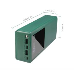 6 x 26650 DIY Power Bank for Shell No Welding Quick Charging Outside Cover for Case DIY Power Bank for Shell Kit Accessory