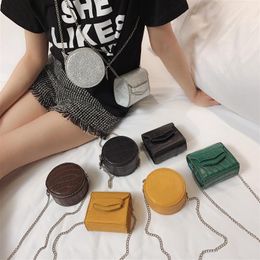 Shoulder Bags Mini Cute PU Leather Crossbody For Women Round Square Messenger Bag Ladies Purses Handbags