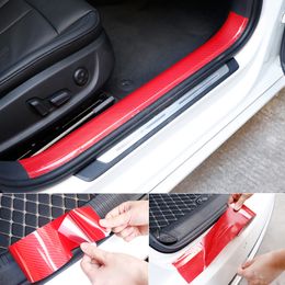 5D Car Door Protector Stickers Anti Scratch Red Nano Tape Auto Trunk Sill Scuff Protector Film Door Edge Protective