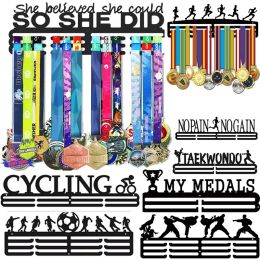 Medal Hanger Display Holder, Tiered Award Rack, Custom Text Colour and Images for Athletes, Race Runner, Soccer Players Gifts