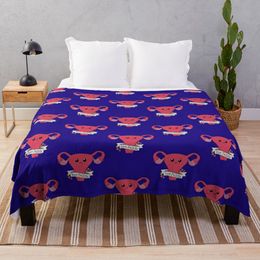 Bye Felicia Uterus Throw Blanket Thin Blankets Oversized Throw Blanket