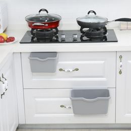 For Kitchen Cabinet Door Hanging Trash Garbage Bin Can Rubbish Container Mini Waste Bins Household Rubbish Cleaning Tool Dustbin