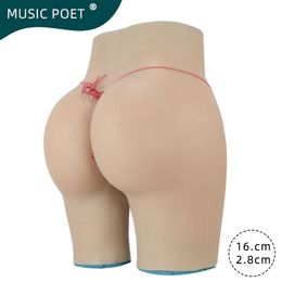 MUSIC POET Realistic Vagina Pants Lift hips Fake Pussy Silicone Underwear For Crossdresser Shemale Darg queen Transgender
