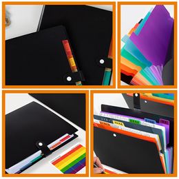 Wallet Data File Folder Paper Organizer Portable Plastic Folders Storage Bag Large Capacity Accordian Plastic