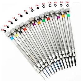 Watch Repair Kits 13pac Screwdriver Set 0.6mm-2.0mm Slotted/Cross Tool Kit Professional Tools For Watchmakers