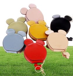 Coin Purses XZXBBAG PU Leather Cute Mouse Big Ears Women039s Kawaii Zipper Change Purse Wallet Girls Cartoon Key Small Pouch Ba3296769