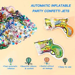 5/10/20pcs Wedding Confetti Inflatable Boom Fireworks Gun Handheld Confetti Poppers Birthday Party Celebrations Supplies