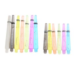 12pcs/set Darts Shafts 45mm/35mm Steel Soft Tip Dart Accessories Transparent 2BA 4.5mm Screw Thread Plastic Dart Shafts+O Rings