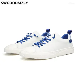 Casual Shoes Fashion Loafers Mens Genuine Leather White Sneakers Designer Men High Quality