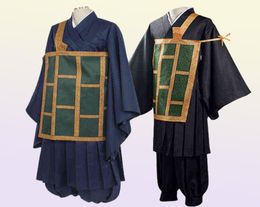 Anime costumes 2020 Comes Jujutsu Kaisen Getou Suguru Cosplay Wigs Men Japanese Monk Uniform Anime Comics Come L2208029640153