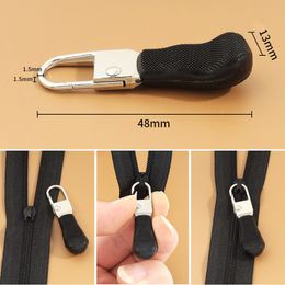 Zipper Puller Detachable Zipper Head Replacement Universal Metal Instant Zipper Replacement Repair Kit for Diy Clothes Bag Shoes