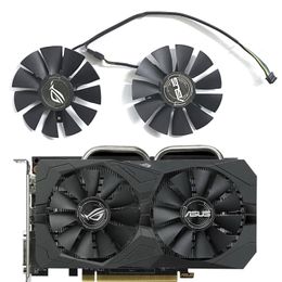 75MM 4PIN T128010SH FD7010H12S ROG-STRIX-RX560 460 GAMING GPU Fan For ASUS ROG-STRIX-RX560 RX460 GAMING Graphics card cooling