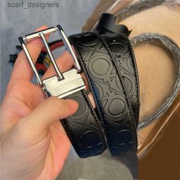 Belts With Box Luxury F Belts for Men Women Designer Belt Fashion Cow Genuine Leather Belt Gold Silver Gun Colour Buckle Waistband Y240411