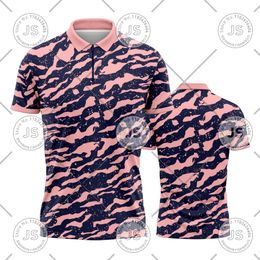 Camouflage Printed Polo Shirt Short Sleeve Customised Team Clothes Lapel T-Shirt Summer Breathable Outdoor Sports Training Shirt