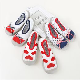 Mummy Sock Shoes Parent-child Indoor Outdoor Rubber Sole Floor Shoes Pregnant Comfortable Shoes Elastic Fabric Knitted Slippers