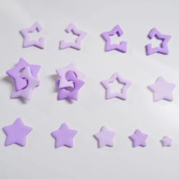 8pcs/set Soft Pottery Polymer Clay Moulds Star Flower Geometric Figure Clay Cutter DIY Earring Ceramic Jewellery Modelling Tool