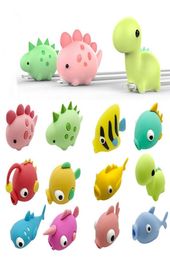 12styles Cable Bite Fish Dragon animal cable Protector Accessory Charger Cord cable bites For Samsung smartphone4532480