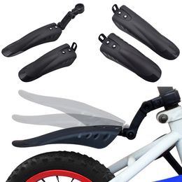 Kids Bike Mudguards PVC Plastic Front & Rear Fender Kit Dustproof For 12/20inch Children Bike Dustproof Corrosion-resistant Etc