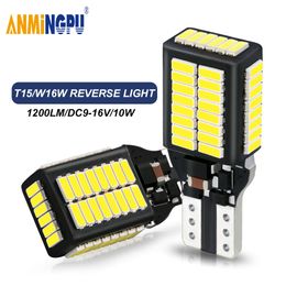 ANMINGPU 2Pcs W16W T15 Led 921 912 Reverse Light Blub Lamp 54pcs 4014SMD LED Canbus For BMW F12 F13 F06 Car Backup Reverse Light