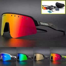 Model 9465B Outdoor Sports eyewear Black Polarized Lenses cycling sunglasses MTB bike bicycle Glasses for men and women 3 Lenses with full package2718205