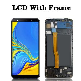 6.0 High Quality For Samsung A7 2018 A750 LCD A750F A750FN Display With Frame Touch Screen Digitizer Replacement Parts