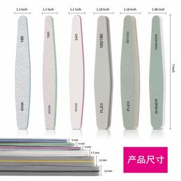 Nail Files Sponge Polish Sanding Buffer Strips Polishing Nail Buffers Manicure Tools 6pcs/set Tools Files Nail File