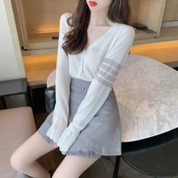 Suits Women Sunscreen clothing Pleated skirt Spring Summer Hollow Out Slim Dresses 2021 New Lady Casual Mini Dress and Thin Coat