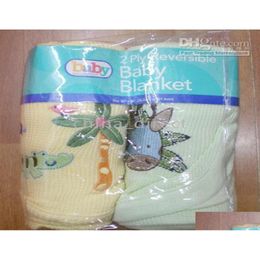 Blankets Swaddling Baby Receiving Blanket 2Pcs Each Bag 11Bagslot New2049732 Drop Delivery Kids Maternity Nursery Bedding Otlh6