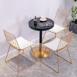 Round High Bar Tables Metal Coffee Modern Dining Room Bar Tables Kitchen Luxury Stolik Koktailowy Nightclub Furniture YY50BT