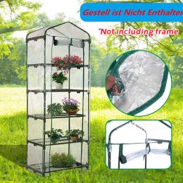 2-5 Tier PVC Greenhouse Cover For Outdoor Indoor Waterproof Replacement Flower House Tent Covers Gardening Flowerpot Accessories