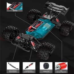S909 S910 1:16 4WD RC Car 50KM/H Off-Road Racing 2.4G Electric High Speed Drift Monster Truck for Kids VS Wltoys 144001 Toys