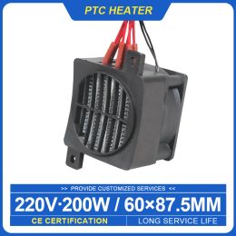 Fans Heating Fan 220v 200w Ptc Ceramic Heater with Fan Heat Blower for Incubator Ptc Ceramic Thermistor Insulation Fan Heater