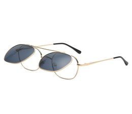 2020 trendy fashion sunglasses for men and women metal square designer frame flip up glasses unisex vintage eyewear uv4006028991