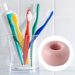 Urbanstrive Sleek Mini Ceramics Toothbrush Holder Stand For Bathroom Vanity Paper Towel Holder for Bathroom Bath Towels Set