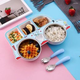 Storage Bottles Creative Children's Dinner Plate Easy To Clean Washable Training Tableware Wholesale Durable Children Dishes Removable