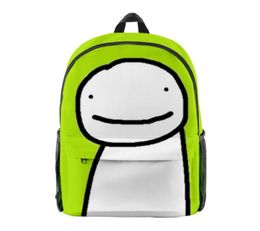 Backpack 3D Dream Smp Dreamwastaken Men Waterproof Women Laptop Boys Girls Oxford Cartoon Schoolbag2718212