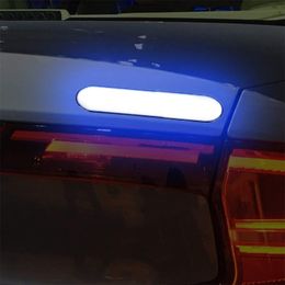 2Pcs/set Car Door Reflective Stickers Safety Driving Reflective Tape Strips Decal 3 Colours Warning Mark Auto Reflector Stickers