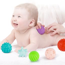 4-6Pcs Textured Multi Ball Set Baby Sensory Training Game Toys Tactile Toys Hand Touch Grasp Massage Ball For 0 12 Months