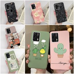 For Realme 9 Pro Cover For Realme 9i Soft Case Cute Cactus Flower Pattern Silicone Shockproof Bumper For Realme9 Pro Plus Funda